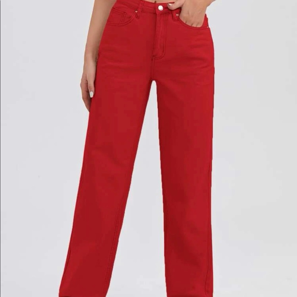 Shein Red Pants